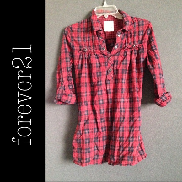 Red Plaid Tunic