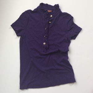 Tory Burch ruffled neck shirt