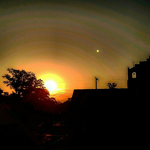 View from my rooftop at sunrise