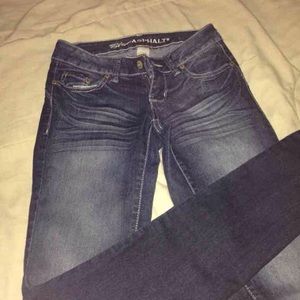 Blue asphalt boot cut jeans sz 1