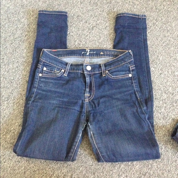 Loved 7 for all mankind skinny jeans