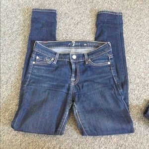 Loved 7 for all mankind skinny jeans