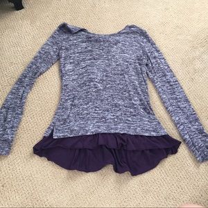 Copper Key purple long sleep shirt, large