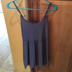 Blue and white striped BRANDY dress