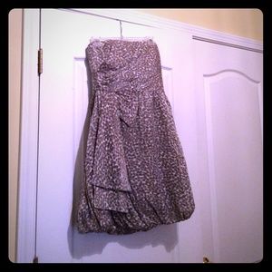 London times bubble short strapless dress size 10