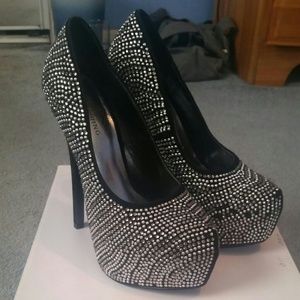 Rhinestone heels