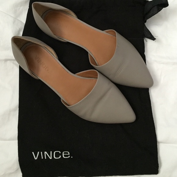 Gray Vince Nina D'orsay Flats
