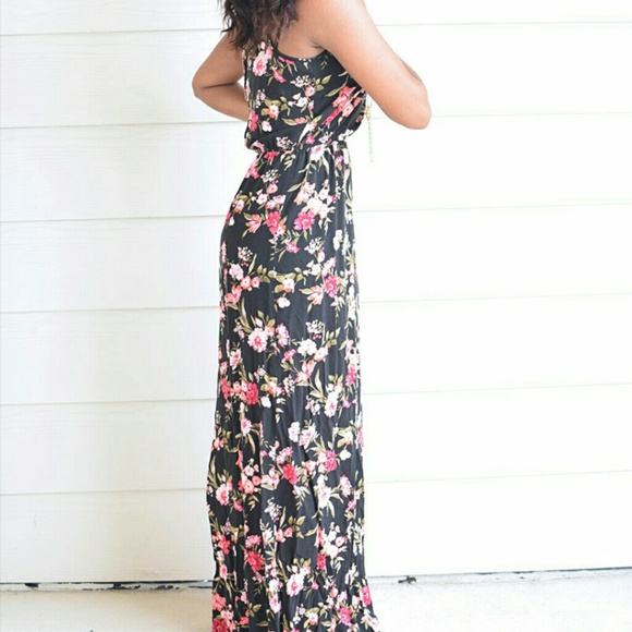 Forever21 Black Floral Dress
