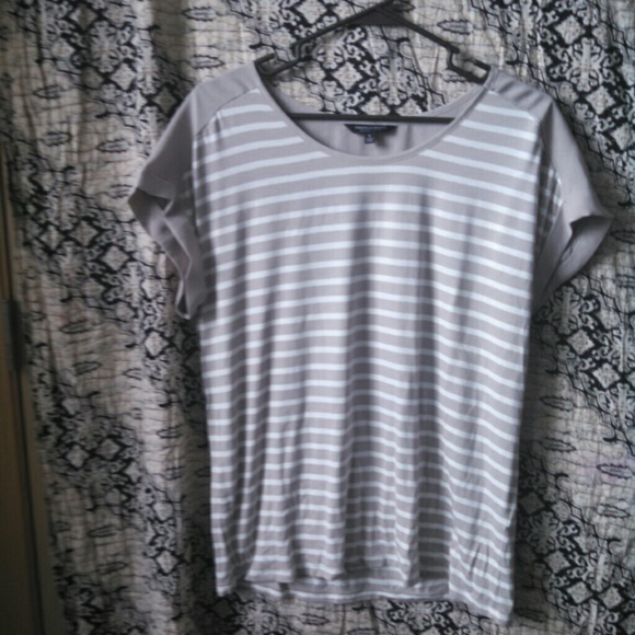 Christian Siriano runway style striped shirt