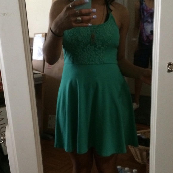 Green dress nice and soft