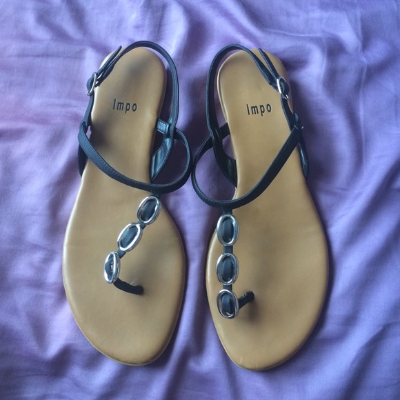 Black IMPO sandals