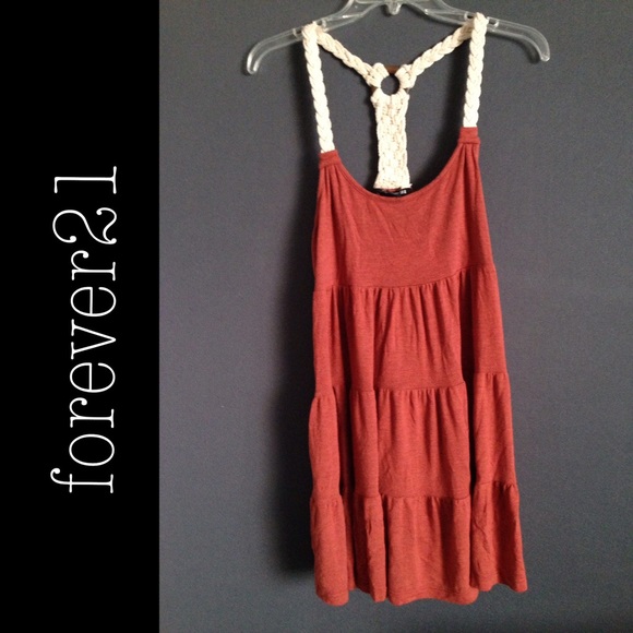 Adorable Rusty Orange Sun Dress