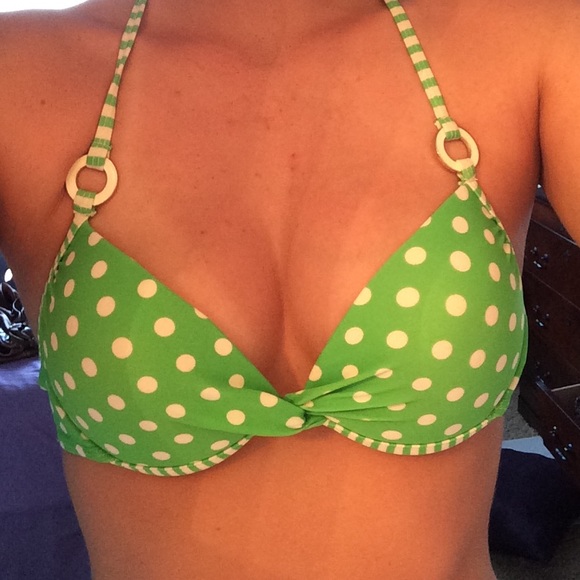 Green push up bikini set