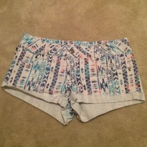 Empyre Multicolored Tribal Jean Shorts