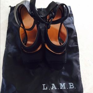 LAMB platform burnout sandals