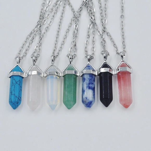 RESERVED gemstone necklaces bundle!