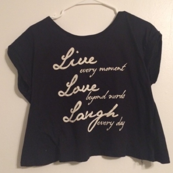 Slit back Quote Tshirt
