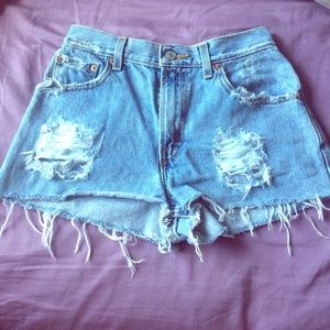 Urban outfitters high waisted denim shorts