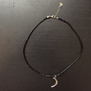 Crescent moon choker