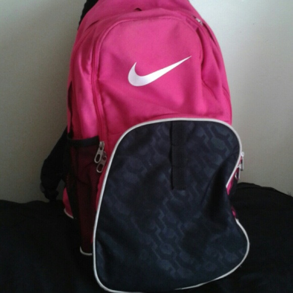 Pink nike backpack