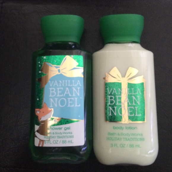 Bath and Body Works Other - Signature vanilla bean noel gel and lotion duo