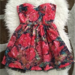 Sans Souci Floral Bustier Dress