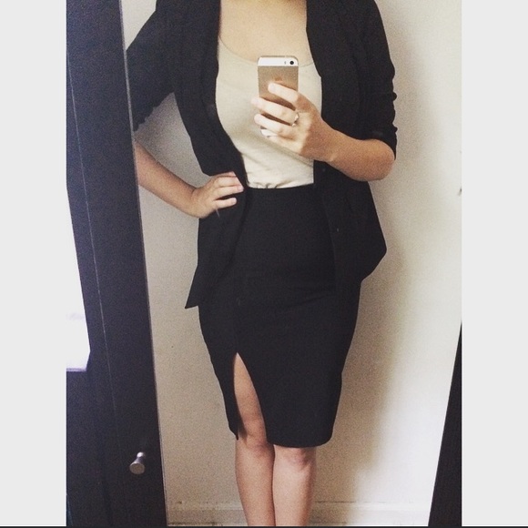 Charlotte Russe High Waisted Pencil Skirt