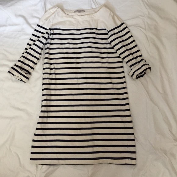 Gap 3/4 sleeve striped dress