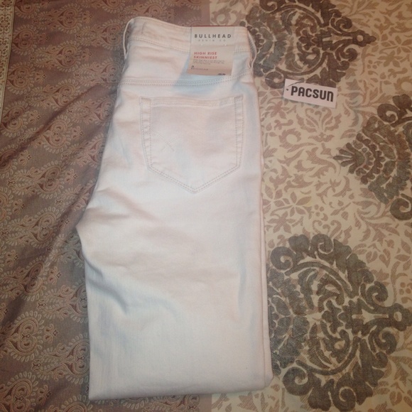 High rise bullhead jeans