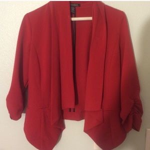 red blazer