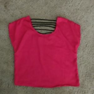 Hot pink shirt