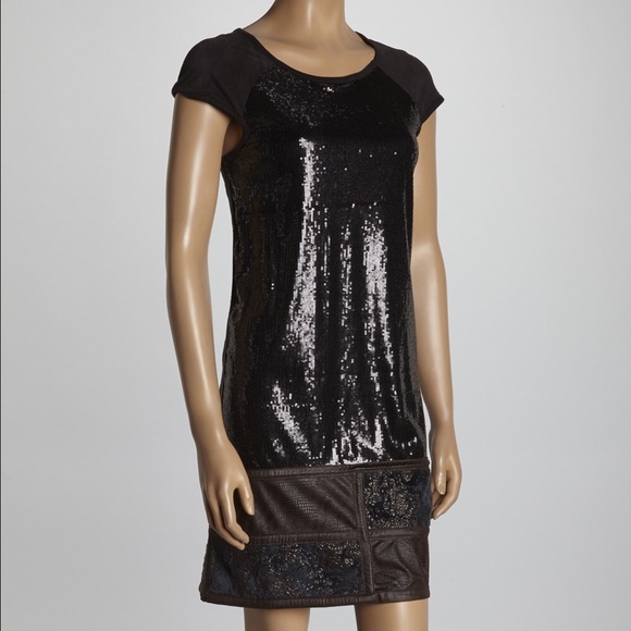 Custo Barcelona Met Tribality Sequin Dress NWT