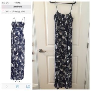 H&M blue floral Maxi dress