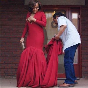 prom dress with a long trail 😊