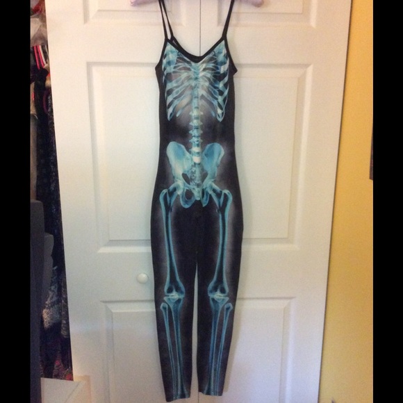 ❌SOLD❌Topshop Skeleton Jumpsuit - Picture 1 of 4