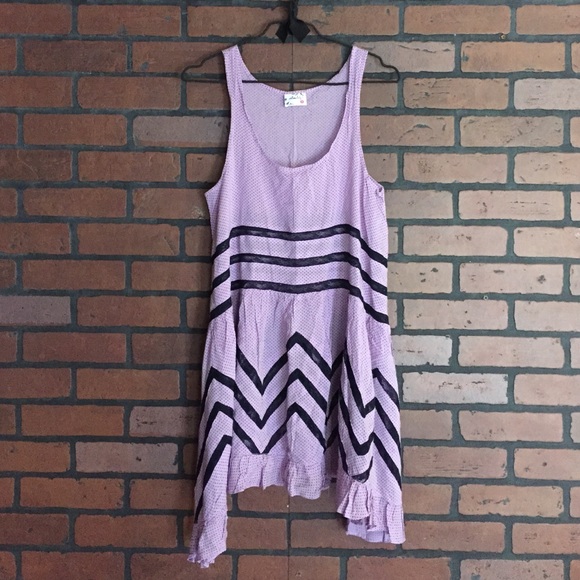 Free People voile and lace trapeze slip