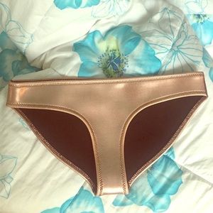 Triangl copper gold bikini bottom