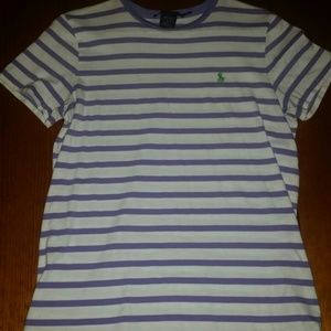 Purple stripe shirt