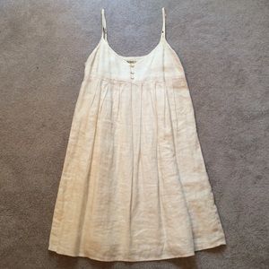 Cream Colored Linen Dress