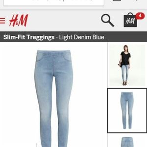 Light blue jeggings
