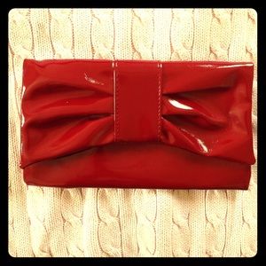 Red Patent Leather Clutch