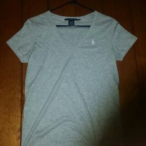 Gray polo shirt