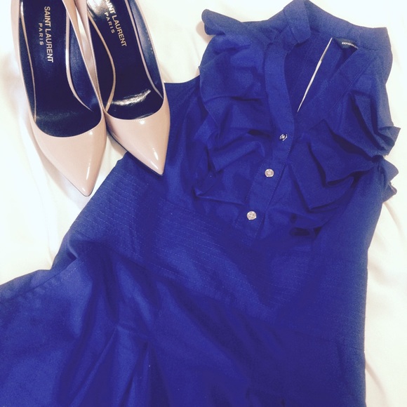 Express Ruffle Front Dress