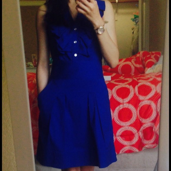 Express Ruffle Front Dress - Picture 2 of 3