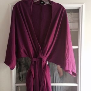 Magenta asos wrap dress