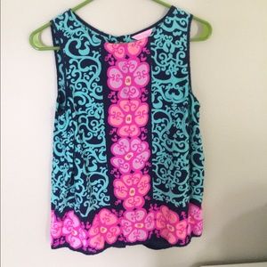 Lilly Pulitzer silk tank top