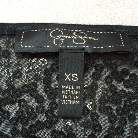 Jessica Simpson top w/sequin detail in back sz XS - Picture 4 of 4