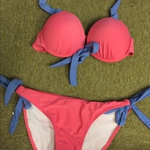 Purple and pink bathing suit