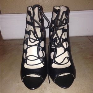 Zara black heels size 8