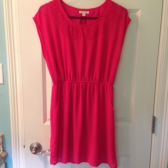 Hot pink dress